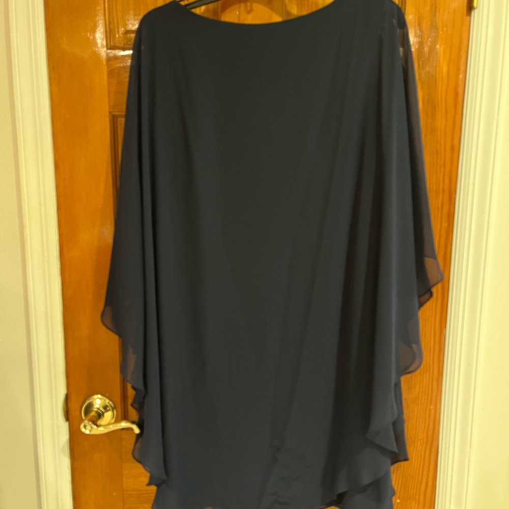 Xscape Navy Blue Sequin Dress for Special Event - Picture 5 of 5
